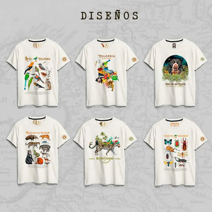 Camiseta manga corta, diseños geniales